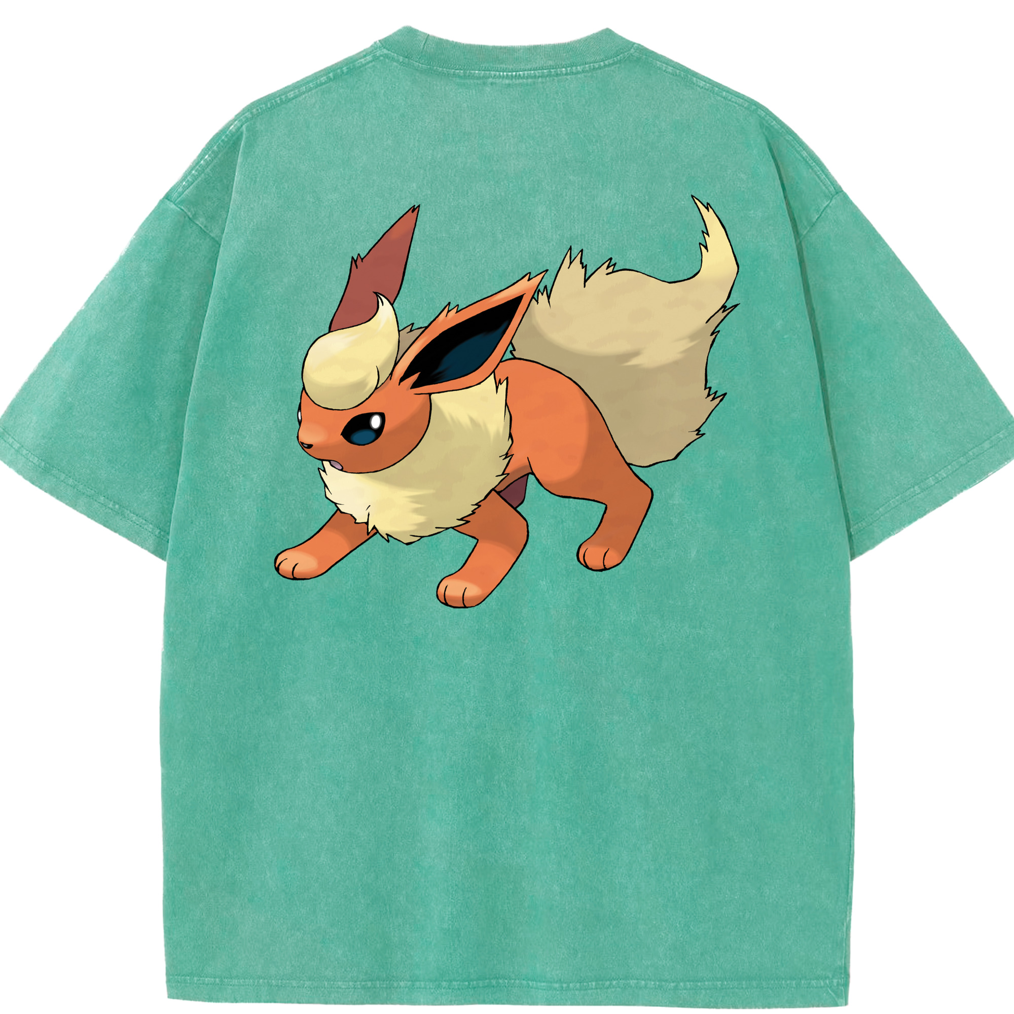 （画像用） ポケットモンスター Pokémon 綿100% ヴィンテージ風 半袖Tシャツ（背面プリント）